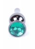 MyLove Toys - Jewellery Dark Silver BUTT PLUG- Green